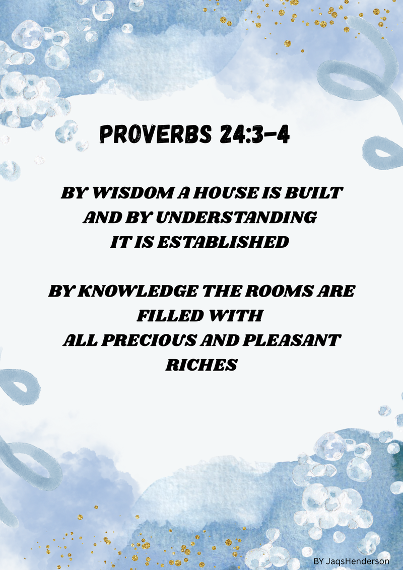 Digital product-Christian Home Blessing -Decree for wall, desk, mobile home