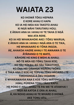 Digital product - PSALM 23 ENGLISH AND MAORI OPTIONS