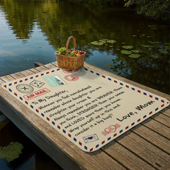 To My Daughter Braver I Love You (From Mom) – Sherpa Fleece Blanket